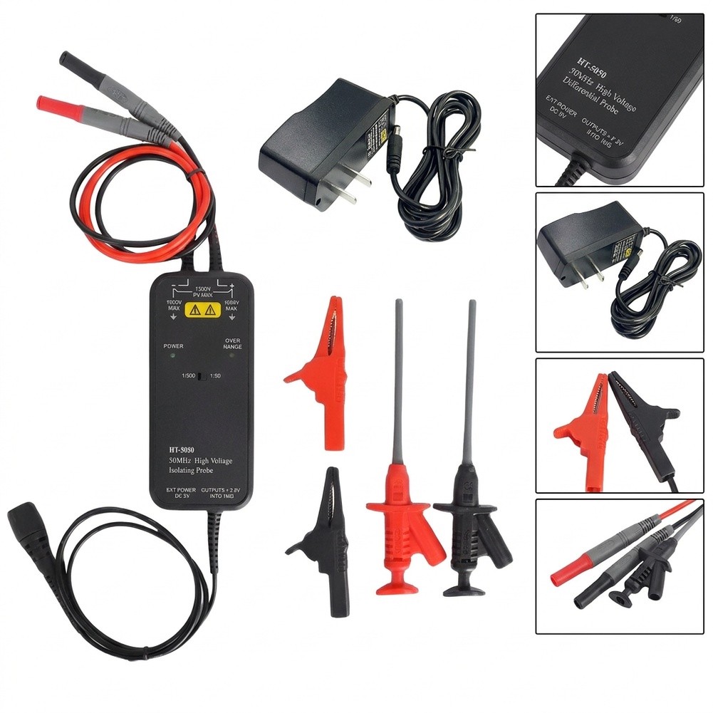 HT8050 HT8100 hoogspanningsdif - High Voltage Differential Probe 100Mhz 1300V recensie en prijs