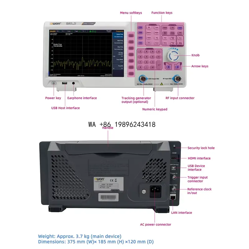 Wmwmnu spectrumanalysator van  - Spectrum Analyzer Tracking Generator 1.5Ghz recensie en prijs